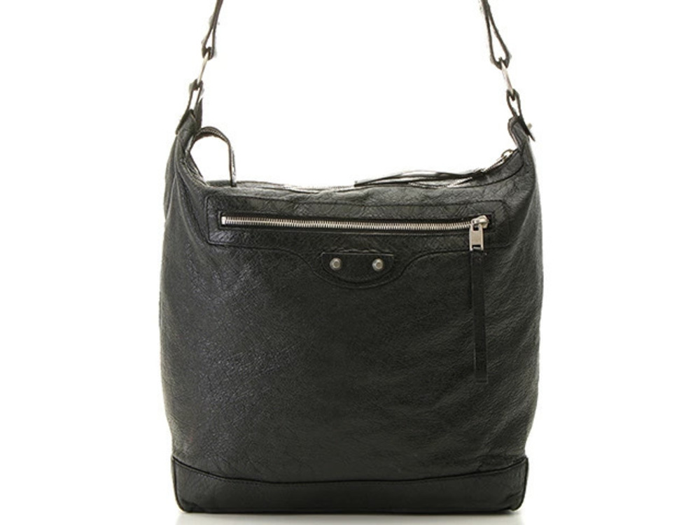 Balenciaga Tote Bag The Day Editors Black Leather